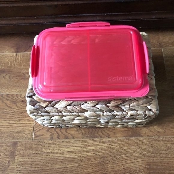 Sistema pink & clear bento box lunch container - Picture 3 of 6